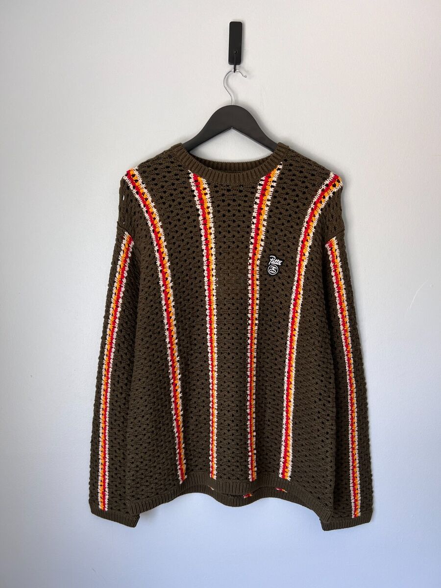 Stussy x Patta Loose Gauge Stripe Sweater - Size Large Stussy x Patta Loose Gauge Stripe Sweater - Size Large