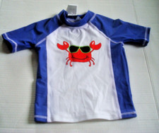 Boys Swim Top Rash Guard  Size 24 Months  Lobster  UPF 50 NEW