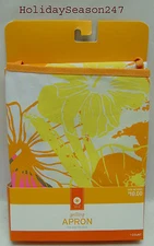 Outdoor Living Backyard BBQ Grilling Long Apron Bright Pink Yellow Orange 1 Size