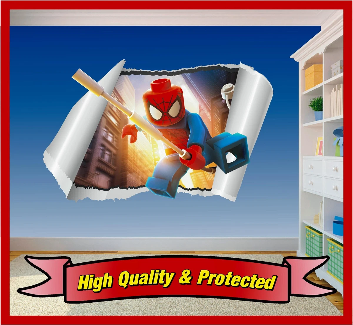 Lego spiderman decals cheap