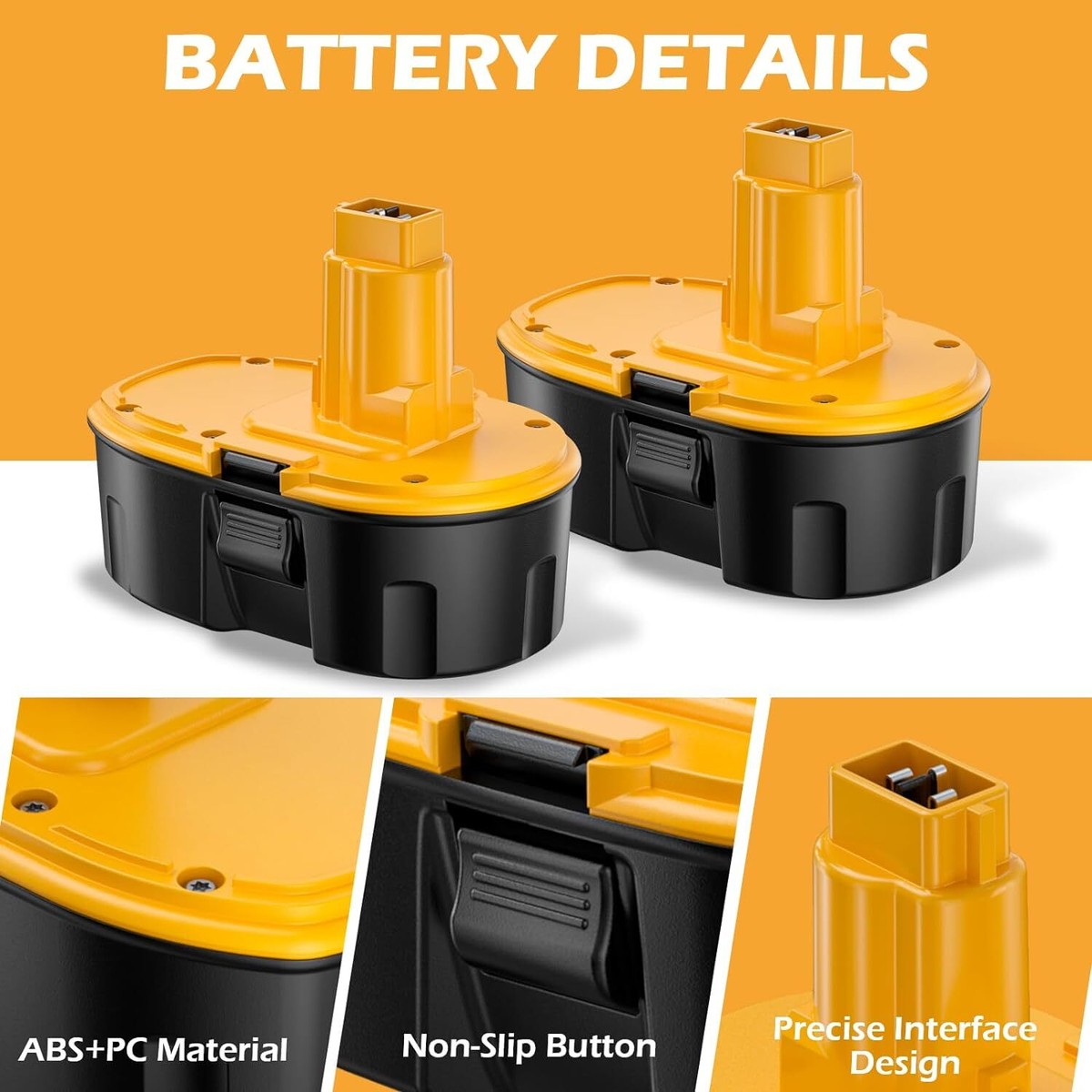 18V Battery For Dewalt DC9096 DC9098 Ni-MH DC9099 NEW Replacement Charger  NEW - Main Image