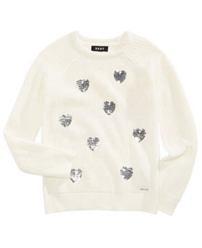 Dkny Big Girls Sequin Sweater - Picture 3 of 5