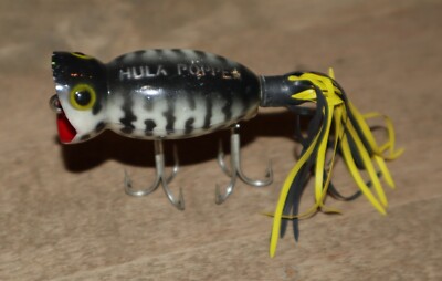Leurre De Pêche Vintage Fred Arbogast Hula Popper – Topwater Original Américain