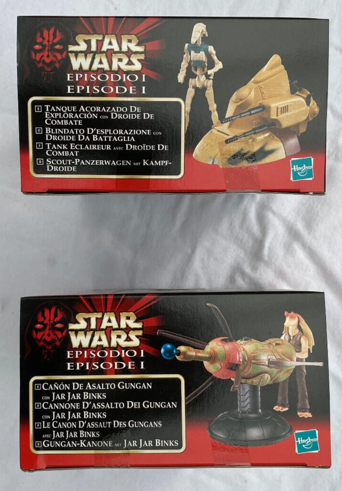 Star Wars GUNGAN ASSAULT CANON & ARMORED SCOUT TANK EPISODE 1 EURO MISB 1999 - Image 4 of 4