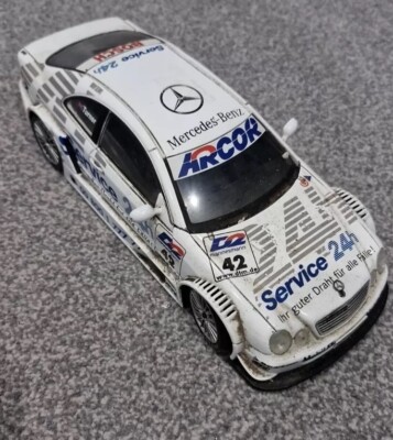MERCEDES BENZ CLK 2000 DTM Lamy 1/18 MAISTO 24 H Serivce Arcor