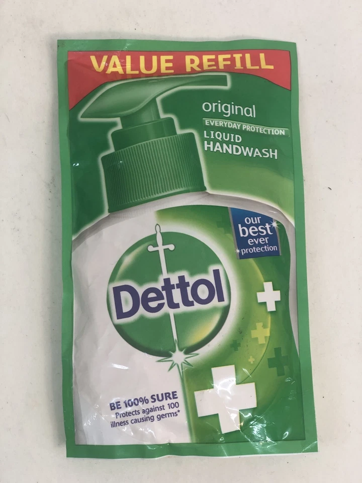 Bolsa de recarga de lavado de manos Dettol Skincare paquete de 3 jabón líquido original = 425 ml Foto 3 de 4