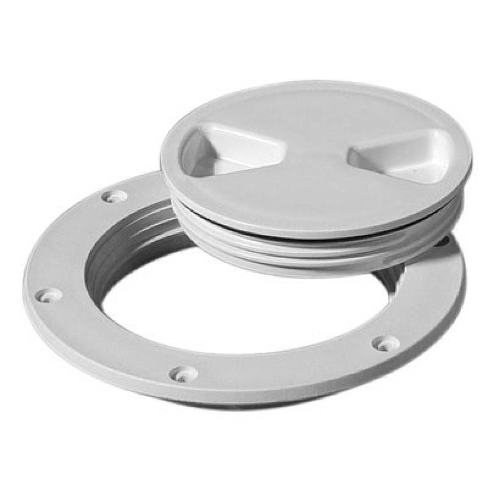 Tempress 43030 Marine Screw Out Deck Plate White 4"