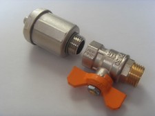 Automatischer Solar Entlüfter 1/2" ohne und mit Kugelhahn / nur Kugelhahn