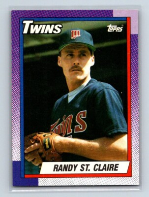 1990 Topps # 503 -  Randy St. Claire - Twins - Perfect centering   pristine card