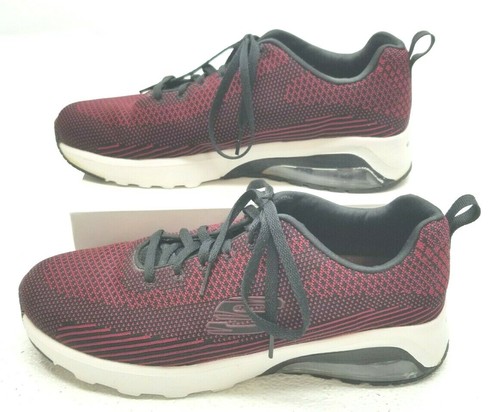 SKECHERS SKECH-AIR Mens Black Red 