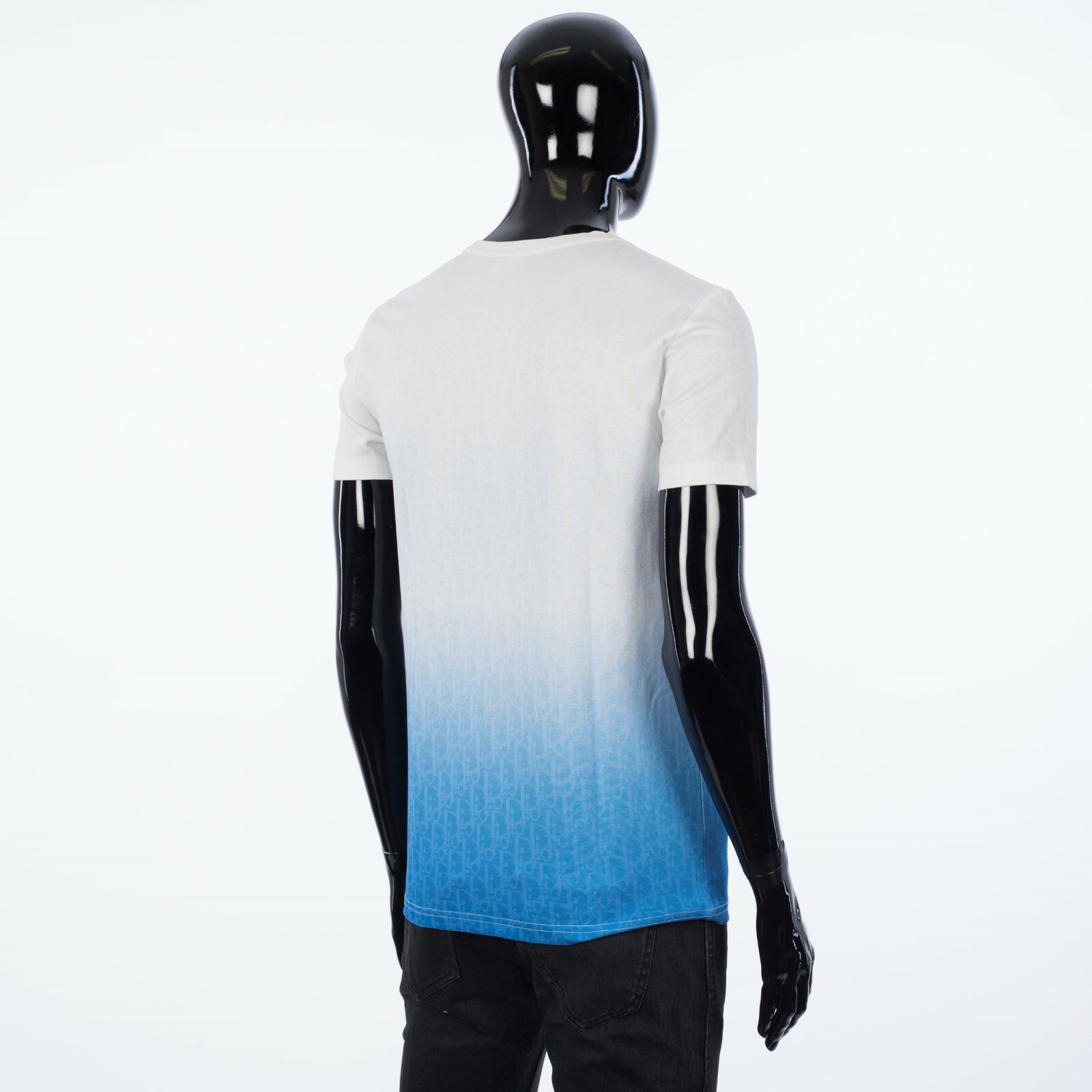 dior shirt blue and white
