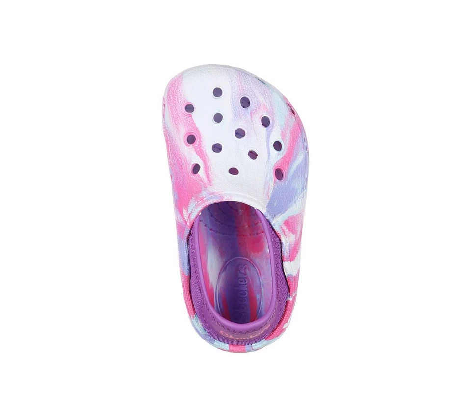Dije de corazón Skechers Foamies para niños pequeños-Lil Miss mármol blanco/multi zueco 308025 Foto 4 de 4