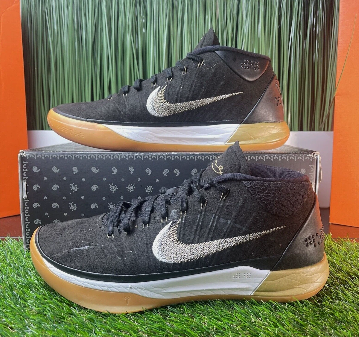 Nike Kobe AD Black Gold 2017 Mens Basketball Shoes 922482 009 Size