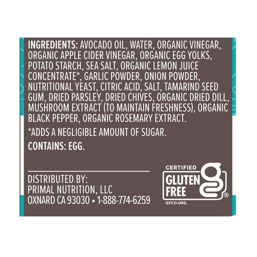 Primal Kitchen Avocado Oil Ranch Dressing & Marinade, 8 fl oz - Picture 4 of 7
