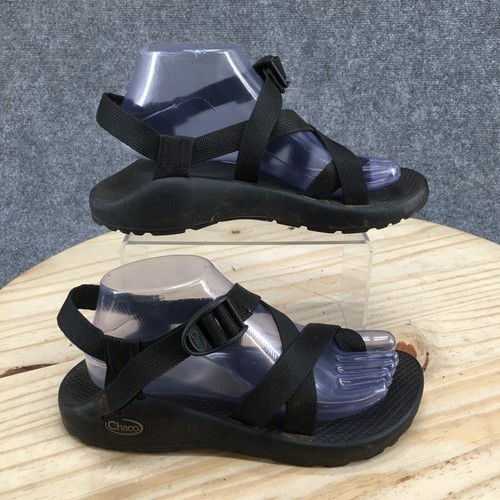 Chaco Sandals Womens 8 ZCloud 2 Sporty Toe Loop Slingback Black Fabric Flats