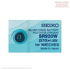 SEIKO SR920W 370 Silver Oxide Watch Battery 1.55v - 1 ONLY
