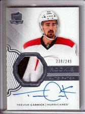 2016-17 The Cup #149 Trevor Carrick RC PATCH AUTO /249 - Carolina Hurricanes