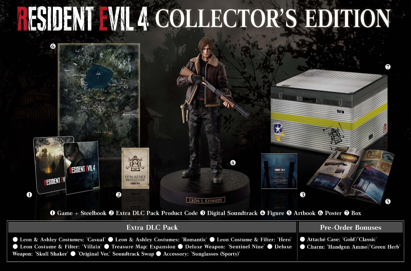 Resident Evil 4 RE4 Remake Collector's Edition + Pre-Order DLC PlayStation  5 PS5