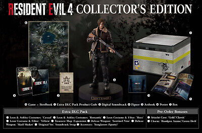 Resident Evil 4 RE4 Remake Collector's Edition + Pre-Order DLC PlayStation  5 PS5 13388580132