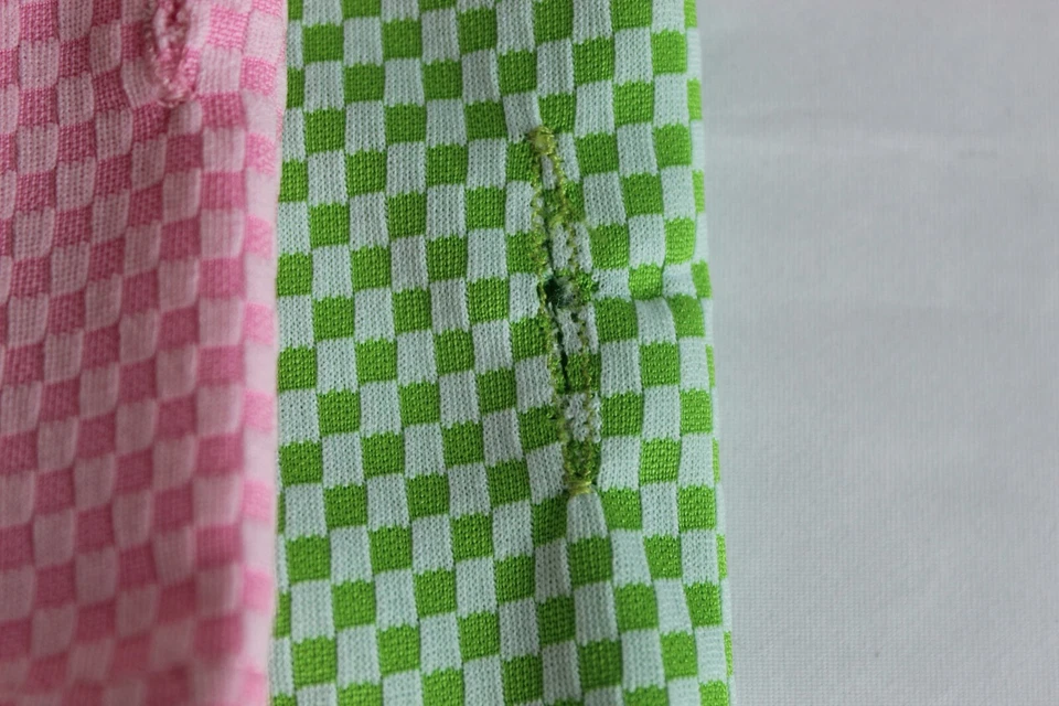 2 PACK Checkered Soft Dog Pup cooling neck wear Dog neck gaiter Green & Pink LRG - Image 3 of 4