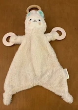 Bella Tunno Happy Sidekicks Llama Lovey with Teething Rings 13"