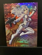 2007 Marvel Masterpieces FOIL Rainbow #76 SILVER SABLE Mint💕*