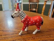 ANKYO ZEBRA in Red and White Pajamas CAKE TOPPER  4.5” Figure