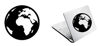 Planeta Tierra Vinyl Aufkleber Version v1