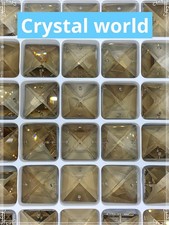 65pcs 22mm Golden Crystal Lots Chandelier Parts Square Prism Lamp Lighting