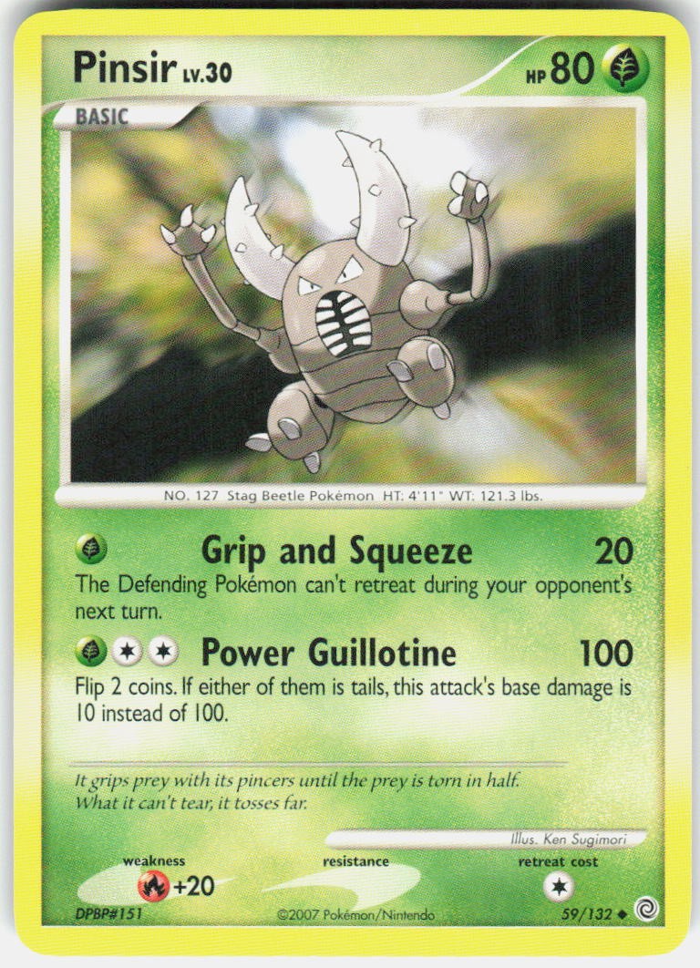 Pinsir 59/132 Uncommon Secret Wonders Pokemon Near Mint