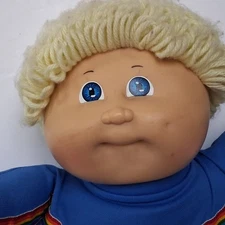Vintage Cabbage Patch Kids/doll Clothes - Blonde Hair, Blue Eyes