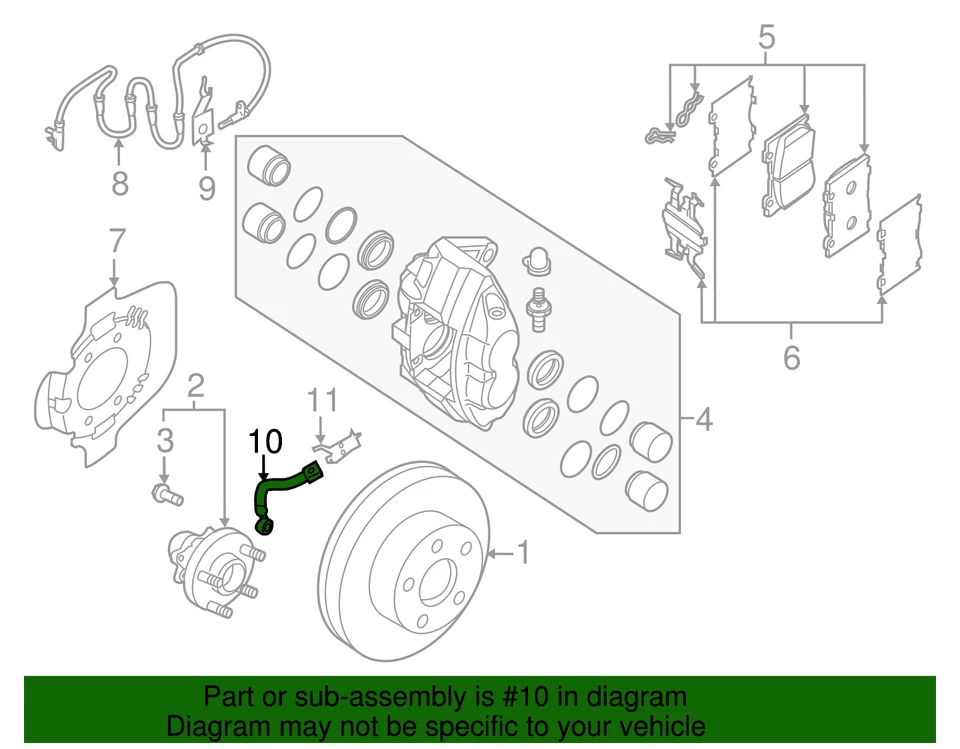 Genuine Nissan 2009-2020 Nissan 370Z - Flex Hose 46210-JL41A - Image 3 of 3
