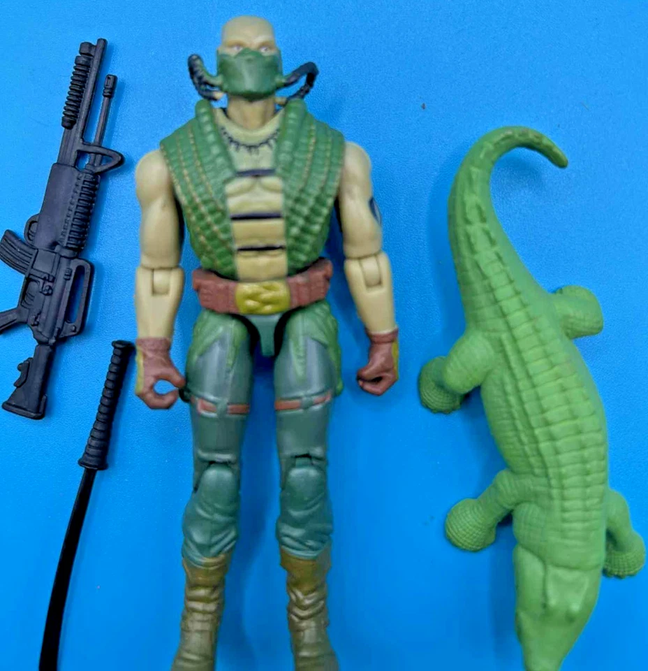 Figura de acción suelta Hasbro 2005 GI Joe Croc Master Foto 3 de 3