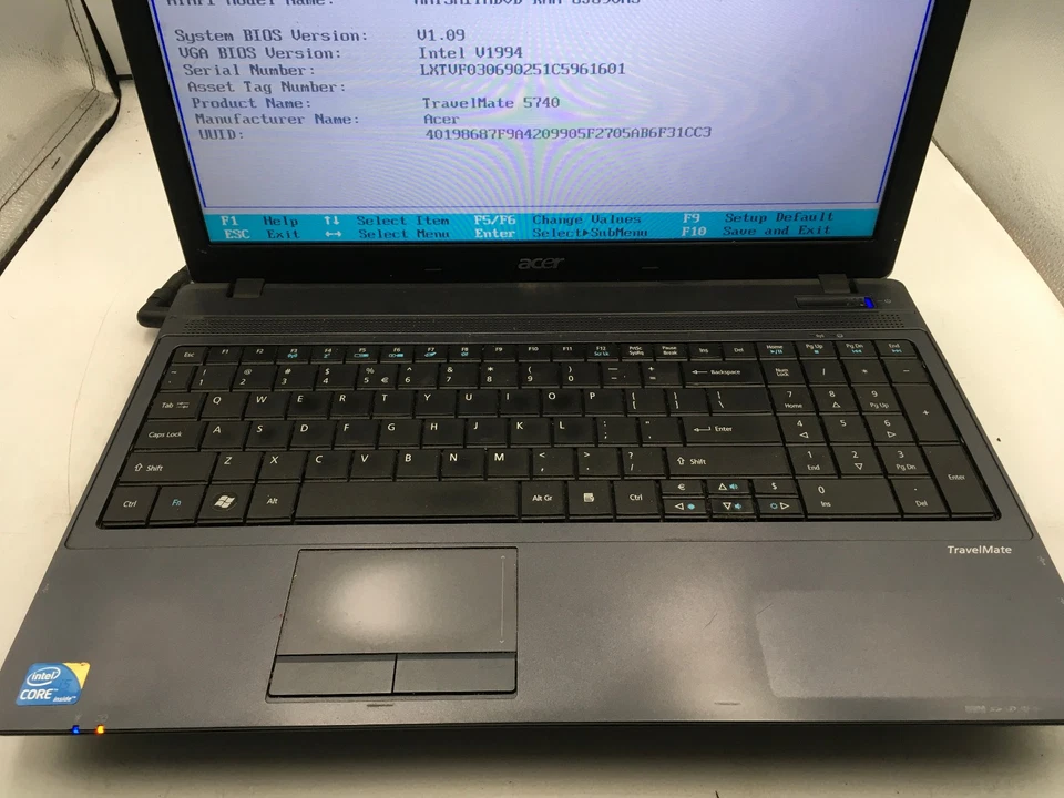 ACER TRAVELMATE 5740 6291 -BOOTS TO BIOS- Intel Core i5-m450 - 8GB RAM -READ-BB - Image 3 of 4