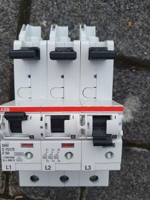 ABB S751/3-E50 SLS-Schalter 50A Sammelschiene 3Pol SHU-Schalter Hauptleitungs-LS