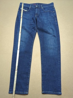Diesel 2019 D-Strukt Jeans Herren W32 L30 Blau Slim Tapered Stretch Denim