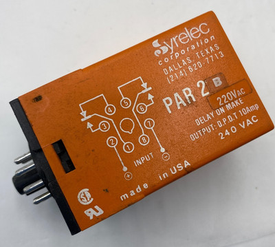 Timer Syrelec OCRH Off Delay – 110VAC, Nuovo (Scatola Aperta)