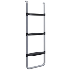 Image of SPORTNOW 2 Steps/3 Steps Galvanised Steel Trampoline Ladder Climbing