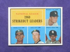 1961 Topps N L Strikeout Leaders  #49 (Koufax & Drysdale)  