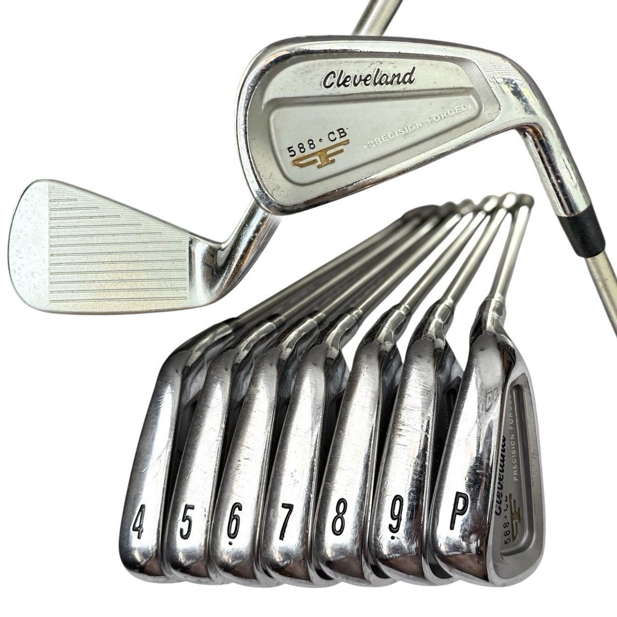 Cleveland 588 CB 4-PW Iron Set RH Stiff Flex Aerotech Steel Fiber