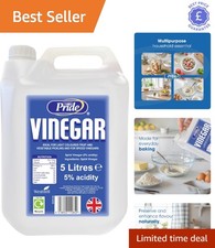 UK Made 5L White Vinegar - Non-Toxic, Perfect for Cooking, Marinating & Cleaning 1.80 per litre