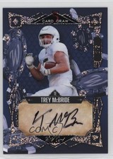 2022 Wild 5 Card Draw Modern Sparkles Holo Foil - Blue /2 Trey McBride Auto 11ur