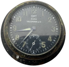 Vintage LeCoultre OMT Roma Hausmann Italian Military Mechanical Radio Clock