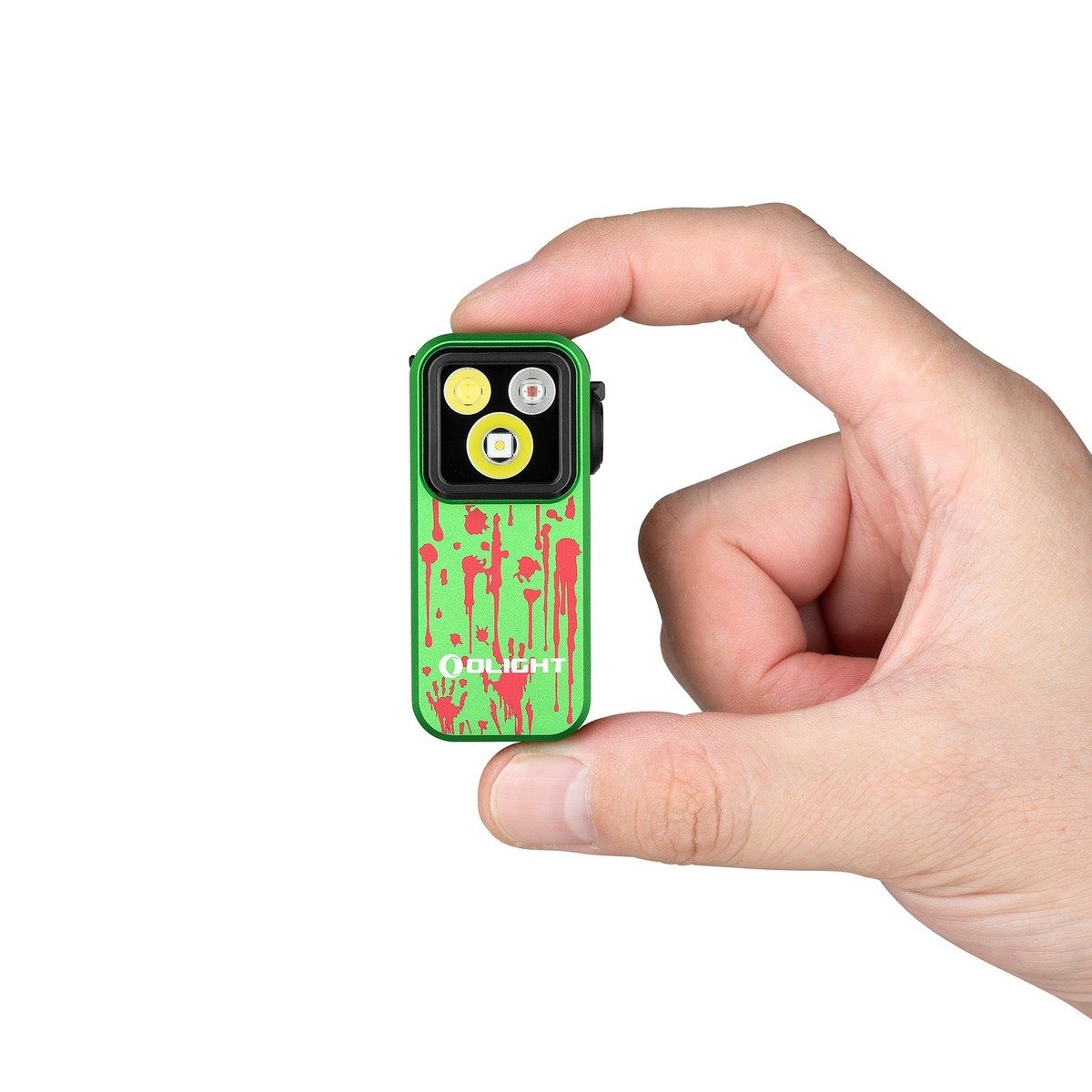 Olight Seeker 4 Pro Zombie Green CW Flashlight & Oclip Pro Zombie