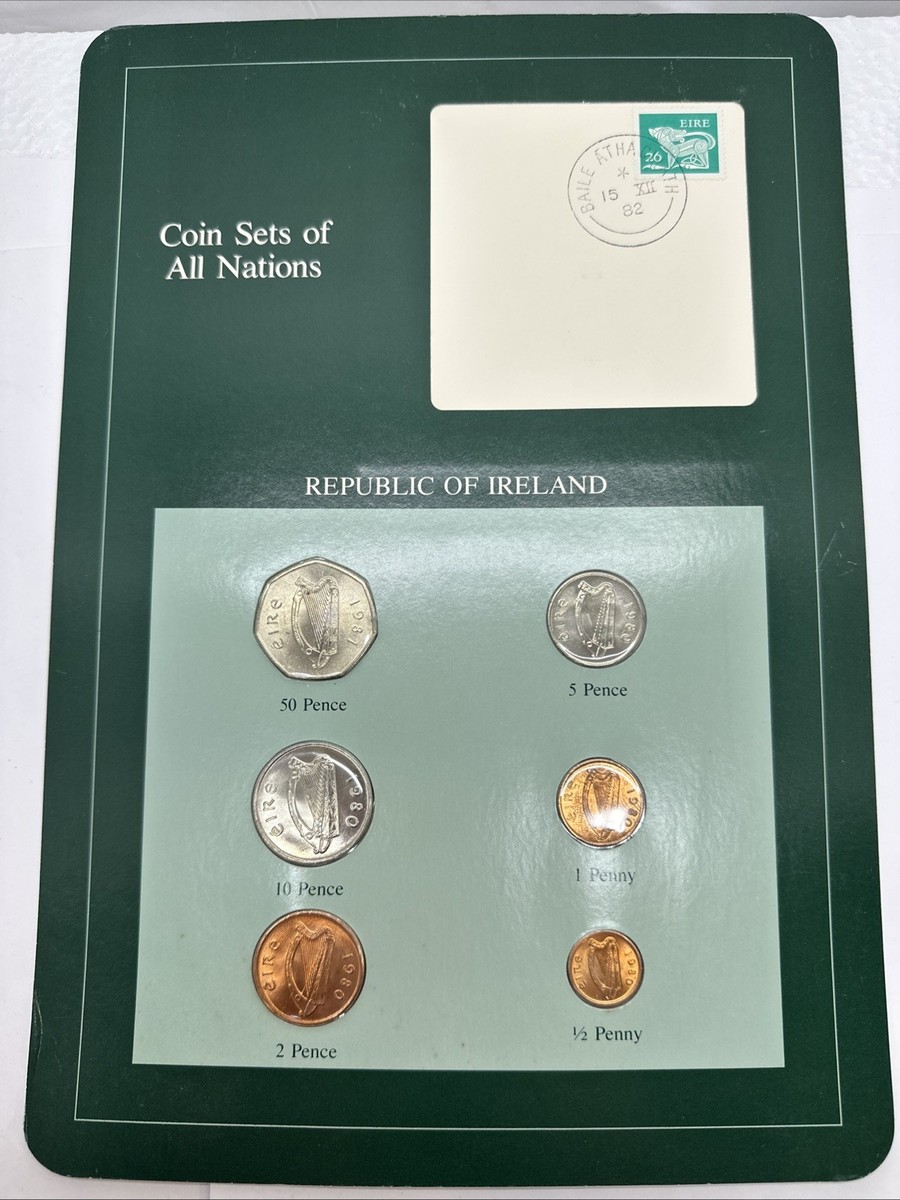 Franklin Mint Coin Sets of All Nations Republic of Ireland - 6