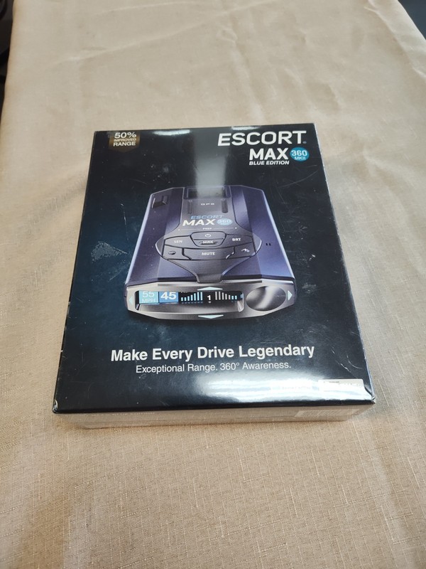 Escort MAX Blue Edition 360 MKII Laser Radar Detector Wi-Fi & Bluetooth Enable!!