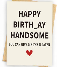 Gifts for Him  Funny Birthday Card  Gifts for Men Husband Boyfriend Him, Happy