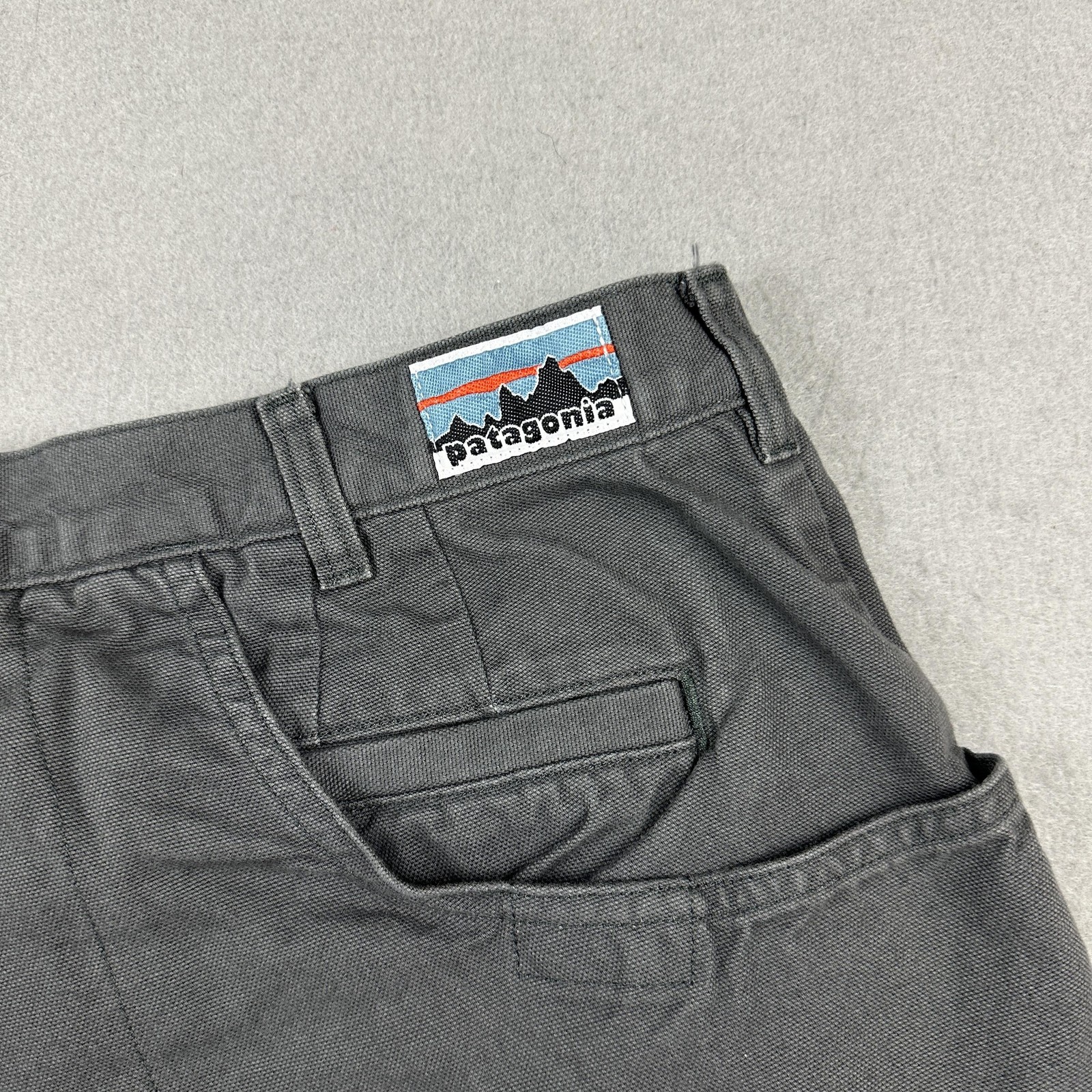 Patagonia Stand Up Shorts Men 38 Gray Canvas Organic Cotton Workwear Outdoor thumbnail 5