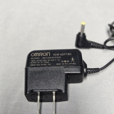 OMRON HEALTHCARE HEM-ADPTW5 AC ADAPTER 100-240VAC - 6VDC 500mA Genuine OEM