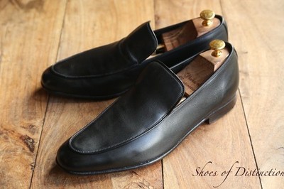 Barker Schwarz Leder Schuhe Halbschuhe Herren UK 8 US 9 EU 42 English Made